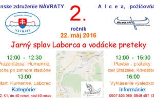 Jarny splav Laborca pozvanka 2016