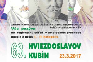 HVIEZDOSLAVOV KUBIN 2017